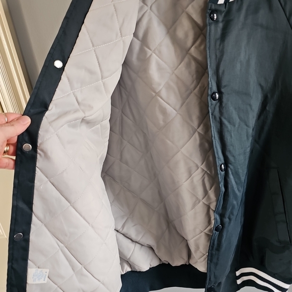 NWOT Vintage Shady Acres Crooked Lake Baseball Jacket - Picture 7 of 7